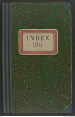 k.k. naturhistorisches Hofmuseum, Index Intendanzakten 1911, Seite 1